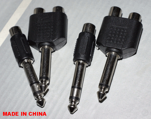 Chinese RCA-Jack adapters