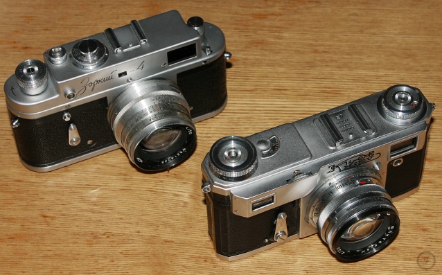 Zorki-4 and Kiev