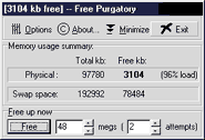 Free Purgatory - Main Window Screenshot